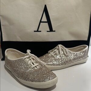 Keds Gold Glitter Size 8.5